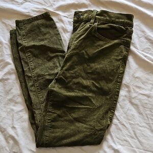 LOFT - Olive Green High Waist Skinny Corduroy Pants - 6P